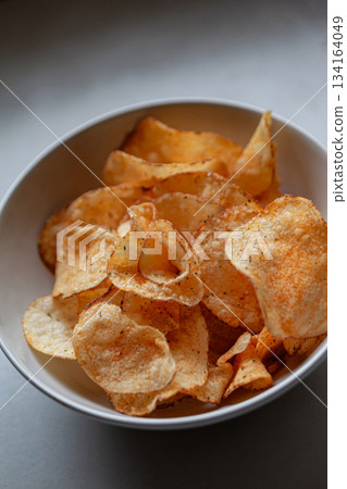Close up of crispy crackers for an aperitif Close up of crispy crackers for an aperitif 134164049