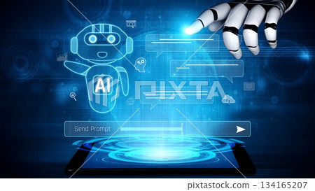 AI-powered chatbot assistant interface Marrow 134165207