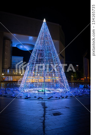 日立站前的聖誕燈飾 134165735