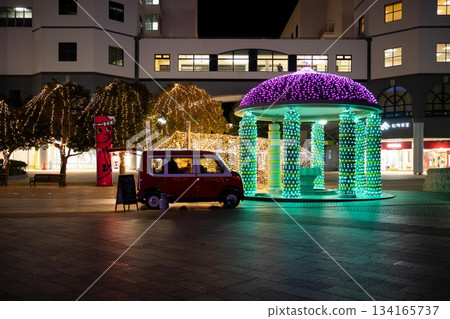 日立站前的聖誕燈飾 134165737