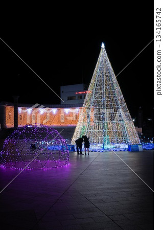 日立站前的聖誕燈飾 134165742