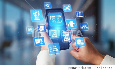 Predictive maintenance icons for industrial automation and smart factory Gist Predictive maintenance icons for industrial automation and smart factory Gist 134165837