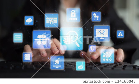 Virus and Malware Protection for Cybersecurity Funnel 134166045