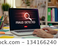 Cyber security software show alert of cyber attack for protection brisk 134166240