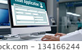 Online loan application form for brisk digital information collection 134166244
