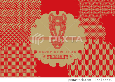 Stylish and simple 2026 Year of the Horse New Year's card Stylish and simple 2026 Year of the Horse New Year's card 134166650