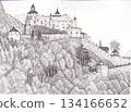 Castle on a cliff 134166652