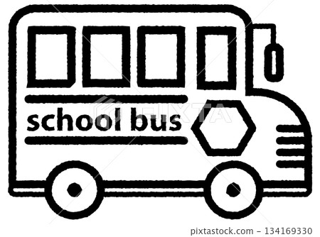 School bus simple icon 1-3 School bus simple icon 1-3 134169330