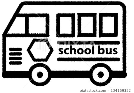 School bus simple icon 2-2 School bus simple icon 2-2 134169332