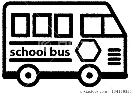 School bus simple icon 2-3 School bus simple icon 2-3 134169333