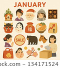 一月圖示集 134171524