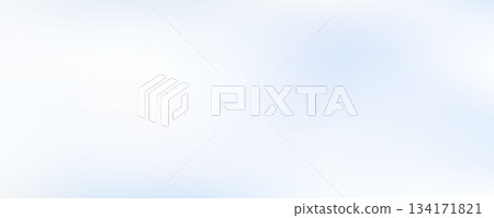 Light cloud white gradient background. Smooth blue abstract wallpaper. Subtle soft winter backdrop for graphic design banner, flyer, poster, presentation. Blurred wavy pastel gradation cover. Vector 134171821