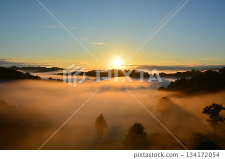 Dawn of Gamo Rice Terrace Undiscovered Morning glow Dawn of Gamo Rice Terrace Undiscovered Morning glow 134172054