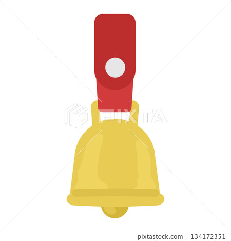 Bear bell illustration (red) Bear bell illustration (red) 134172351