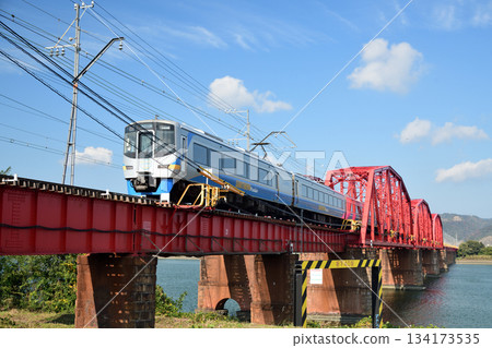 Kinokawa Bridge (Nankai Electric Railway, Southern Express) [Wakayama City, Wakayama Prefecture] 134173535