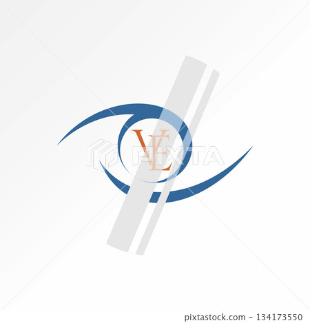 Line art eye vision initial VE font beauty focus watch optical single health logo design graphic concept creative premium vector stock image top sell Line art eye vision initial VE font beauty focus watch optical single health logo design graphic concept creative premium vector stock image top sell 134173550