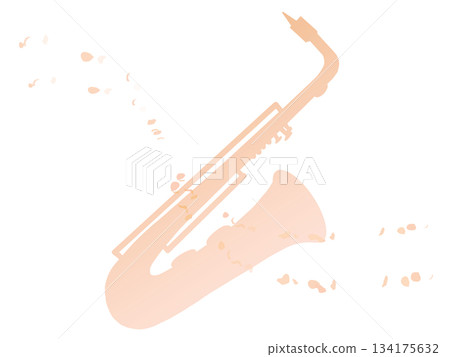 Simple saxophone illustration 134175632