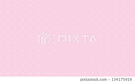 Cute heart-shaped quilted fabric background [16:9 Material Series] 134175919
