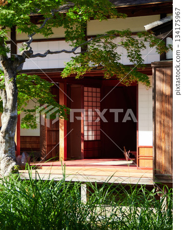 高山陣屋旅遊景點的花園景觀 134175967