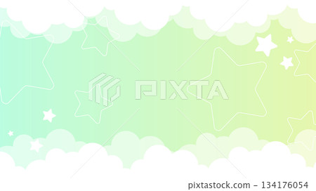 Sky and star background [16:9 material series] 134176054