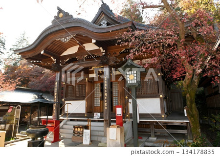 [Hino City, Daishi Hall of Takahatafudo Kongo-ji Temple, one of the three Fudo temples in the Kanto region] 134178835