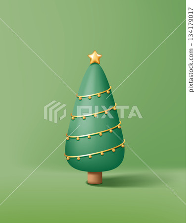 Cute 3D Christmas tree, Christmas advertising posters, flyers, and invitation card materials. Cute 3D Christmas tree, Christmas advertising posters, flyers, and invitation card materials. 134179017