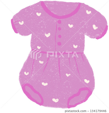 Illustration of a pastel purple long-sleeved bodysuit for a child against a transparent background. Illustration of a pastel purple long-sleeved bodysuit for a child against a transparent background. 134179446