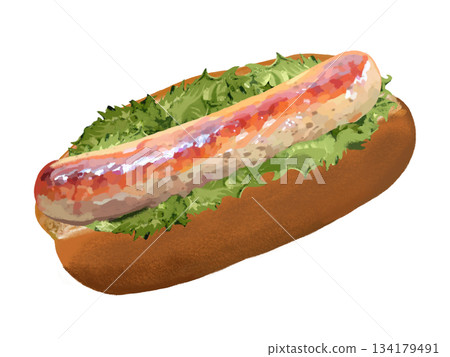 Hot dog (salsiccia) 134179491