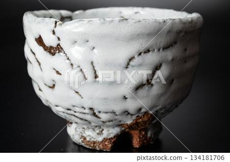 Oni Hagi Ware (Cross-Shaped) High-Footed Tea Bowl 1 | A powerful matcha bowl made by Kitahamayama and Shibuya Doroushi, Hagi ware 134181706