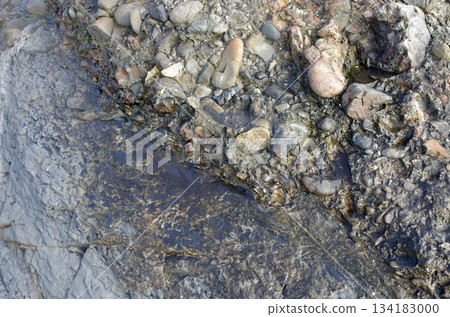 海邊和海浪的美麗和神秘。來來去去的波浪，水的圖案就像大地的呼吸。 134183000