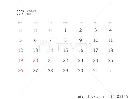 2026年7月日曆未裁定 2026年7月日曆未裁定 134183155