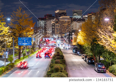 《東京》丸之內商圈夜景 134183731