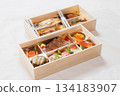 Images of bento and osechi side dishes 134183907