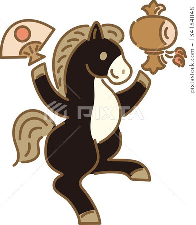 New Year's 2026 New Year's card material: Japanese-style modern horse, folding fan, mallet, Japanese painting, hand-drawn, cute illustration material New Year's 2026 New Year's card material: Japanese-style modern horse, folding fan, mallet, Japanese painting, hand-drawn, cute illustration material 134184048