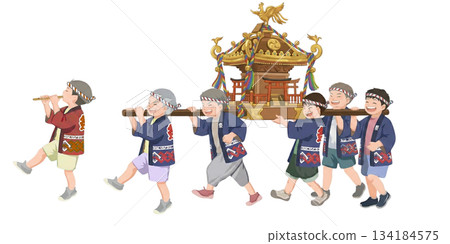 New Year's landscape 134184575