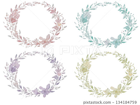 別緻的花葉相框套裝 134184759