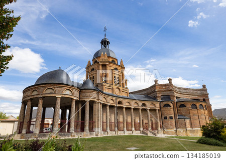 Asfeld, Church Saint-Didier, Rethel, Ardennes, Grand-Est, France, August, 28th, 2025, Illuminated 134185019