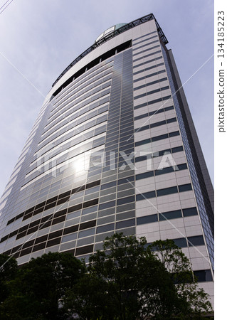 Looking up at the Docomo Tohoku Building from directly below. Uesugi, Aoba Ward, Sendai City, Miyagi Prefecture Looking up at the Docomo Tohoku Building from directly below. Uesugi, Aoba Ward, Sendai City, Miyagi Prefecture 134185223