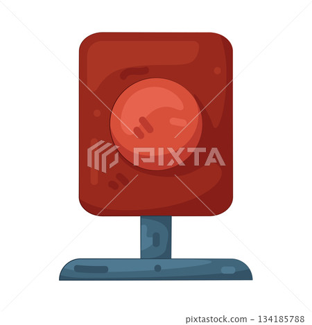 Illustration of emergency light  134185788