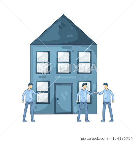 Illustration of team building  134185794