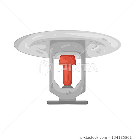 Illustration of fire sprinkler Illustration of fire sprinkler 134185801