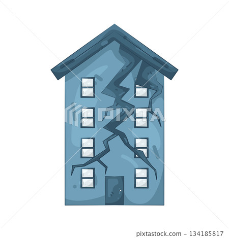 Illustration of earthquake Illustration of earthquake 134185817
