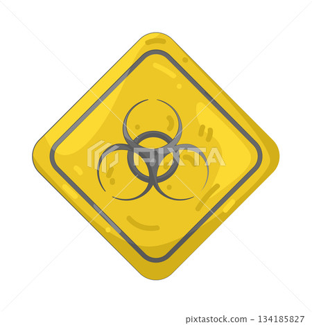 Illustration of biohazard sign  134185827