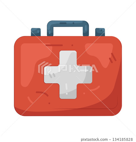 Illustration of first aid kit Illustration of first aid kit 134185828