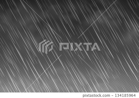 Raindrop effect with clouds, rain overlay on dark transparent background, realistic rain with mist weather wallpaper Raindrop effect with clouds, rain overlay on dark transparent background, realistic rain with mist weather wallpaper 134185964