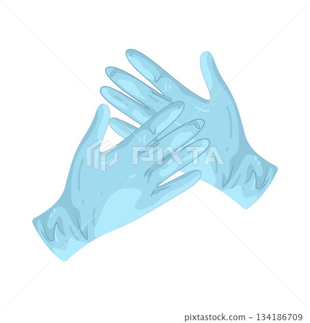 Illustration of rubber gloves Illustration of rubber gloves 134186709
