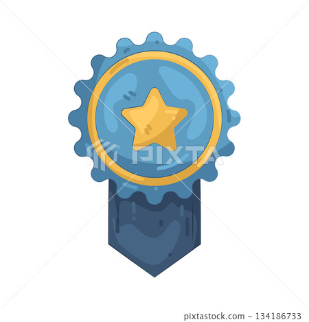Illustration of quality badge Illustration of quality badge 134186733