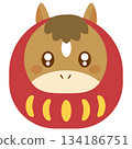 Horse Zodiac Daruma Year of the Horse 134186751