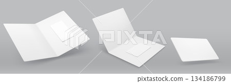 Hotel keycard mockup with blank white plastic card 134186799