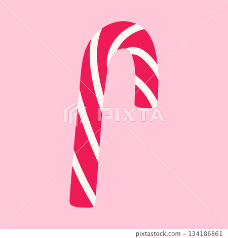 Cute candy cane Cute candy cane 134186861
